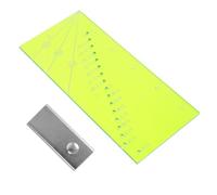 jojofuny Magnetic Seam Guide Quilting Ruler Plastic Sewing Ruler with Markings for Patchwork and Measurement Sliding Gauge for Beginner Quilters Green Template for DIY Sewing