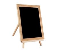 jojofuny Magnetic Writing Blackboard with Standing Easel Single Sided Black Art Board for Creative Drawing and Educational Play Easy to