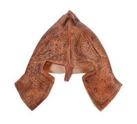 jojofuny Medieval Viking Helmet Hat in Brown Latex Material with Historical Authenticity and Versatile Use, for Renaissance Fairs, Film, and Cosplay Accessories
