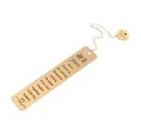 jojofuny Metal Bookmark for 8th Anniversary - Gold Stainless Steel Bookmark with Engraved Blessings, Commemorative Book Marker for Book Lovers, Couples, Wedding Anniversary, Turning The