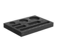 jojofuny Metal Casting Mold Graphite Crucible with Slots for Aluminium Copper Silver Gold Brass Melting and Casting Suitable for Jewelry Smelting and Bar Formation