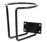 jojofuny Metal Cup Holder for Boat and Car with Lightweight Multi-functional Design, Black Wall Mounted Drink Holder Suitable for Marine and Truck Use