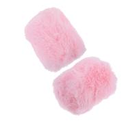 jojofuny Mic Plush Cover Microphone Protectors 2Pcs Artificial Wool Wind Interference Protection and Spit Guard Compatible with Sennheiser Mk4 Mk8 for Stage Performance and Ktv Pink