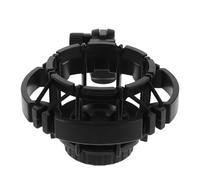 jojofuny Microphone Shock Mount Holder: Plastic Suspension Mic Holder for 23-25mm Condenser Microphones Studio Podcasting Outdoor Interview Round