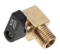 jojofuny Mini 1/4 Npt Threaded Copper Drain Valve Replacement for Air Compressor Small Brass Air Tool Part with Flow Control Suitable for Tank and Pneumatic Equipment