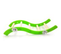jojofuny Mini Acrylic Climbing Ladder for Birds and Small Pets, Wavy Pet Ladder for Hamsters, Squirrels, and Parrots, Colorful Small Animal Play for Cage Exercise
