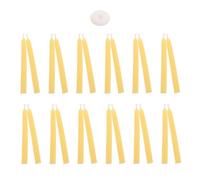 jojofuny Mini Beeswax Taper Candles 24pcs 20-Minute Burn Time with Stable Flame and Reduced Flicker for Yoga and Spiritual Ceremony at Home