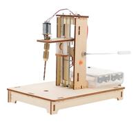 jojofuny Mini Bench Drill Press Kit Compact DIY Science Project Tool for Crafts and Models Portable Tiny Desk Drill Press for Beginners and Hobbyists Enhances Creativity and Problem-Solving