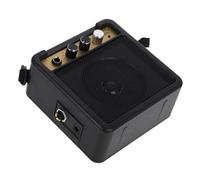 jojofuny Mini Electric Guitar Amplifier 5w Bass Guitar Speaker Amp with Audio Cable and Adapter Lightweight Practice Amp for Home and Travel Use