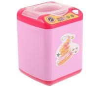 jojofuny Mini Electric Makeup Brush Cleaner Machine Sponge for Deep Cleaning, Portable Pink Makeup Brush Washing Tool for Travel and Home Use