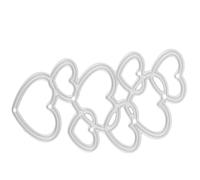 jojofuny Mini Heart Shape Carbon Steel Metal Cutting Dies for DIY Scrapbooking and Card Making, Embossing Tool for Paper Crafting, 3D Die Cuts for Handmade Cards and Decorations