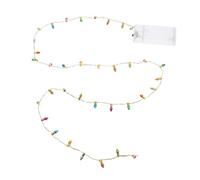 jojofuny Mini Light Bulb String for Dollhouse Christmas Festive Decor Fairy Lights for Village Models and Pretend Play