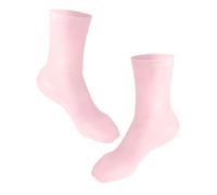 jojofuny Moisturizing Gel Foot Socks for Dry Cracked Feet Honeycomb Cushioning Silicone Socks for Women Pink Large Size (40-44) for Overnight Hydration