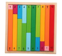 jojofuny Montessori Math Sticks Educational Number Rods Colorful Decimal Rods Early Learning Math Skills Teaching Tools for Preschool and Kindergarten