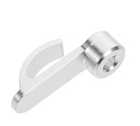 jojofuny Motorcycle Handlebar Side Hook for Secure Fixing and Sturdy Storage, Aluminium Alloy Material with Silver Finish, for Hanging Bags and Bottles on Motorcycles