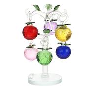 jojofuny Multi Fruit Crystal Money Tree for Feng Shui Home and Office Decoration Desktop Ornament and Collectors Random Color