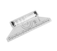 jojofuny Multi-purpose Plastic Measuring Rolling Ruler for Drawing Design with Roller Lightweight Portable Measuring Tool for Engineers Artists Students Accurate Drafting and Crafting