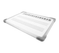 jojofuny Music Staff Whiteboard Musical Notes Board 60x45inch Multi-Functional Erasable Metal Painting Aluminum Alloy Design for Home Music Education Students