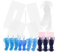 jojofuny Napkin Holder Kit Tissue Box Holder Kit Reusable Practical Cross Stitch Stylish Simple Thread Plastic Home Office