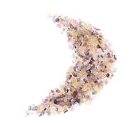 jojofuny Natural Fluorite Crystal Chips Fish Tank Rocks 5-7mm River Pebbles 200g Pack Aquarium Gravel Reptile Terrarium Supplies Vase Fillers