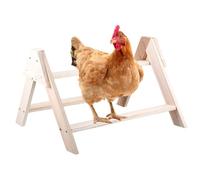 jojofuny Natural Wood Chicken Stand Rack for Pet Poultry and Birds Parrot Perch Training Rack for Roosters Hens Chicks Bird Perch for Cage Use and Exercise