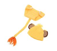 jojofuny Newborn Lion Cub Costume for Photoshoot Soft Comfortable Crochet Knit Outfit with Hat and Shorts Easy Dressing Photography Prop for Boys for Birthday and Holiday Sessions