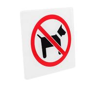 jojofuny No Dog Allowed Sign Acrylic No Pets Inside Store Notice Strong Adhesive Environment for Shopping Mall and Supermarket Entrance