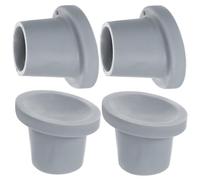 jojofuny Non Slip Rubber Feet Pads for Shower Chairs 4PCS Thick Rubber Replacement Caps with Suction Cups and Drainage Holes for Tub Transfer Bench and Bath Seat