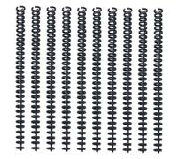 jojofuny Notebook Can be Opened and Closed by Hand Binding Spines Spiral Coils Plastic Random Color 10pcs Black with Simple and Generous Appearance for DIY Diary Spiral Bound and Office Use