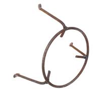 jojofuny Outdoor Camping Tripod Wok Stand round Steel Ring, Small Sturdy Pot Holder for Fire Pit Cooking, Multi-function Outdoor Pan Rack for Bbq and Stove Use