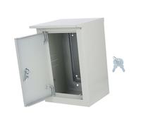 jojofuny Outdoor Wall-mounted Metal Junction Box Waterproof Electrical Enclosure Cable Distribution Cabinet Weather-resistant Control Box for Outdoor Power Projects