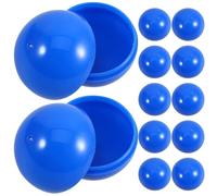 jojofuny Pack of 50 Balls Balls for Opening Colourful Bingo Balls Replacement 3 cm Separable Plastic Balls Empty Round Lotto Balls Table Tennis Balls Gamble Game