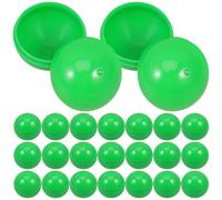 jojofuny Pack of 50 Balls Balls for Opening Colourful Bingo Balls Replacement 3 cm Separable Plastic Balls Empty Round Lotto Balls Table Tennis Balls Gamble Game