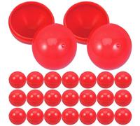 jojofuny Pack of 50 Balls Balls for Opening Colourful Bingo Replacement 3 cm Separable Reusable Plastic Empty Round Lotto Table Tennis Gamble Game