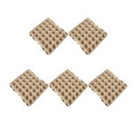 jojofuny Paper Pulp Egg Cartons with Stackable Design 30-count 5pcs Reusable Egg Storage Trays and Sturdy Not Easy to Break Material for Kitchen and Travel