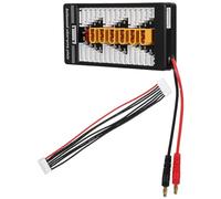 jojofuny Parallel Charging Board for Li-ion and Lipo Batteries Input Compact Multi-device Charger Plate for Rc Drone Quadcopter Car Model Airplane with Stable Connection and Design