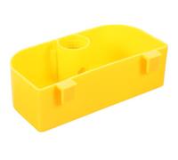 jojofuny Parrot Automatic Water Dispenser with Yellow Hanging Hook and Water Guide Box for Cockatiels and Parakeets Bird Hanging Cup Accessory for Cage Feeding