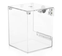 jojofuny Parrot Bathing Cage Accessory Hanging Bird Bath Box for Indoor Birdcage, Multifunctional Parakeet Bathtub with Wall Mount for Small to Medium Birds