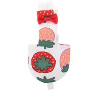 jojofuny Parrot Diaper Bird Flight Suit Small Strawberry Pattern Pet Flying Costume Protective Bird Clothes for Budgies Cockatiels and Parakeets with Random Color Accessories