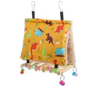 jojofuny Parrot House Nest Parakeet Nest Comfortable Winter Warm Hanging Bed Cotton Wood 10.22x7.07x3.81in Hanging in Cage Bird Cage Accessories for Parakeets