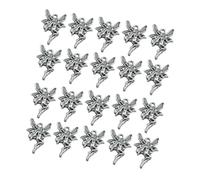 jojofuny Pendant Charms 50pcs Fairy Shape Silver Alloy Creative and Stylish Jewelry Making Accessories for DIY Necklace and Scrapbooking Projects for Friends and Lovers