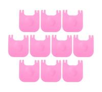 jojofuny Pet Cage Clips 10pcs Sturdy Plastic Fasteners for Rabbit Hamster Playpen Locking and Easy Assembly Suitable for Small Animal Cages Pink