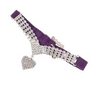 jojofuny Pet Collars for Small Dogs and Cats Bling Rhinestone Collar Jewelry Adjustable Necklace Pendant for Pet Fashion Outfits and Occasions