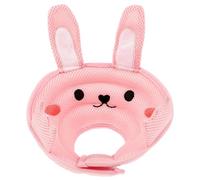 jojofuny Pink Bunny Ear Cat Collar, Breathable Soft Cone for Dogs and Cats, Anti-bite and Anti-lick Protective Post-surgery Neck Cone, Medium Size