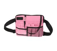 jojofuny Pink Nurse Tool Waist Bag Portable Fanny Pack with Multi Compartment Storage for Medical Staff Durable Lightweight Tool Belt for Nurses and Doctors for Hospitals and Clinics