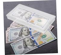 jojofuny Plastic Banknote Holder Case Abs Material Money Holder for Cash and Stamp Collectors with Capacity Storage Protective Display Organizer