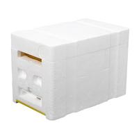 jojofuny Plastic Bee Mating Box with 3-frame Feeding Hive, Reusable Pollinating Bee Breeding Box for Beekeeping and Honeybee Rearing in Garden and Farm