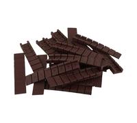 jojofuny Plastic Feet Pads Levelers Balancing 20pcs Adjustable Shims Wedges Brown for Cabinets Tables Chairs in Furniture on Uneven Floors Home and Office