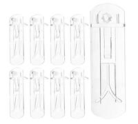 jojofuny Plastic Shelf Clips Sturdy Adjustable Shelf Support Clips 20pcs with Self-locking Design for Cabinets and Shelving Supports