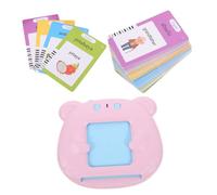 jojofuny Portable Abs Educational Speech for Early Learning Device with Cards and Bilingual English Spanish Language Development for Preschoolers